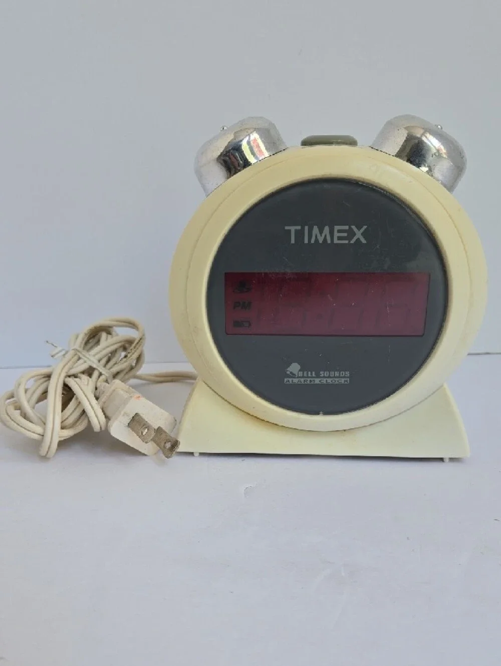 Vtg Sunbeam Electric Alarm Clock Lighted Dial And Timex Bell Sounds T127 White